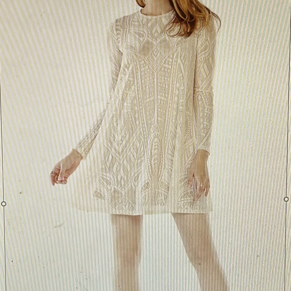 BCBGMaxAzria art-deco swing dress L